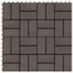vidaXL Carreaux de terrasse 22 pcs 30 x 30 cm 2 m² WPC Marron foncé