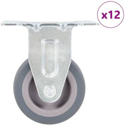 Vidaxl - 12 pcs Roulettes fixes 50 mm