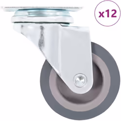 Cet ensemble de 12 roulettes pivotantes sera l’accessoire idéal pour les petits équipements et les meubles tels que d'établi, ...