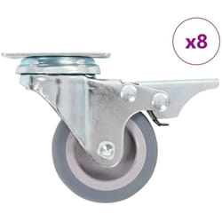 Vidaxl - 8 pcs Roulettes pivotantes 50 mm