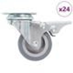 vidaXL 24 pcs Roulettes pivotantes 50 mm