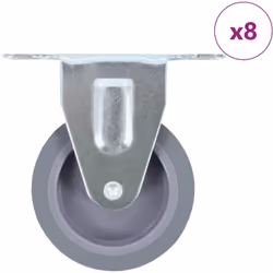 Cet ensemble de 8 roulettes fixes sera l’accessoire idéal pour les petits équipements et les meubles tels que d'établi, de ch ...