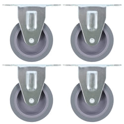 vidaXL 16 pcs Roulettes fixes 75 mm