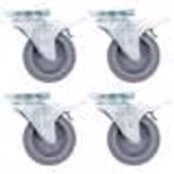 vidaXL 16 pcs Roulettes pivotantes 75 mm