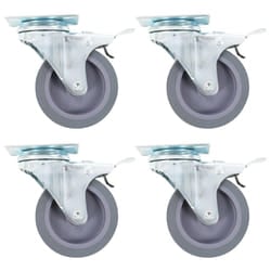 vidaXL 24 pcs Roulettes pivotantes 75 mm