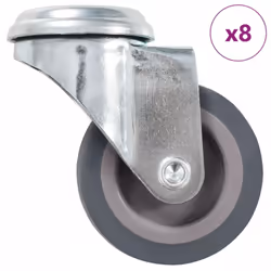 Cet ensemble de 8 roulettes pivotantes sera l’accessoire idéal pour les petits équipements et les meubles tels que d'établi,  ...