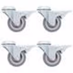 vidaXL 16 pcs Roulettes pivotantes à trou de boulon 50 mm