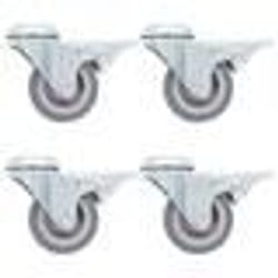 vidaXL 16 pcs Roulettes pivotantes à trou de boulon 50 mm