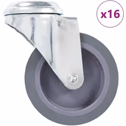 Cet ensemble de 16 roulettes pivotantes à trou de boulon sera l’accessoire idéal pour les petits équipements et les meubles t ...