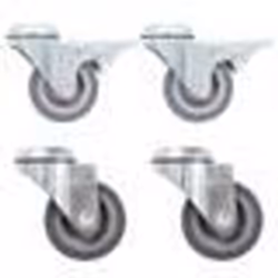 vidaXL 12 pcs Roulettes pivotantes à trou de boulon 50 mm