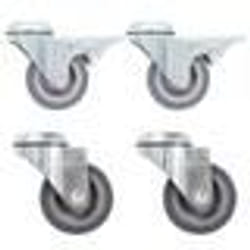vidaXL 12 pcs Roulettes pivotantes à trou de boulon 50 mm
