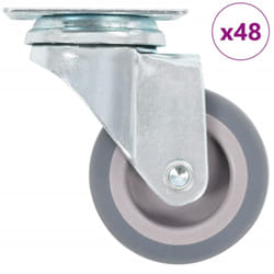 vidaXL 48 pcs Roulettes pivotantes 50 mm
