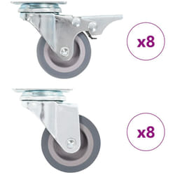 Vidaxl - 16 pcs Roulettes pivotantes 50 mm