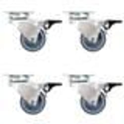 vidaXL 32 pcs Roulettes pivotantes doubles 50 mm