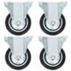vidaXL 24 pcs Roulettes fixes 75 mm