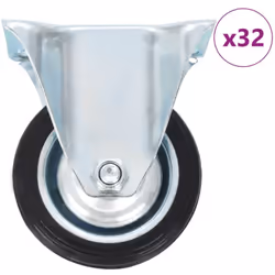 Cet ensemble de 32 roulettes fixes sera l’accessoire idéal pour les petits équipements et les meubles tels que d'établi, de c ...