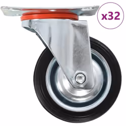 Cet ensemble de 32 roulettes pivotantes sera l’accessoire idéal pour les petits équipements et les meubles tels que d'établi, ...