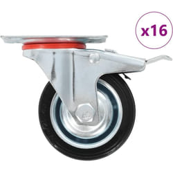 Vidaxl - 8 pcs Roulettes pivotantes 75 mm