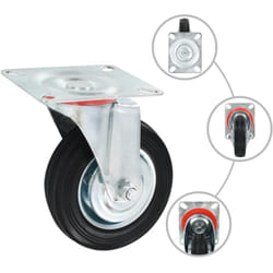 Vidaxl - 8 pcs Roulettes pivotantes 100 mm