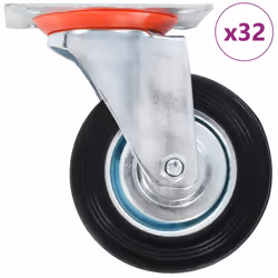 Cet ensemble de 32 roulettes pivotantes sera l’accessoire idéal pour les petits équipements et les meubles tels que d'établi, ...