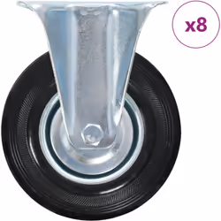 Cet ensemble de 8 roulettes fixes sera l’accessoire idéal pour les petits équipements et les meubles tels que d'établi, de ch ...