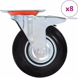 Cet ensemble de 8 roulettes pivotantes, moitié avec frein, sera l’accessoire idéal pour les petits équipements et les meubles ...