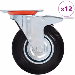 Cet ensemble de 12 roulettes pivotantes, moitié avec frein, sera l’accessoire idéal pour les petits équipements et les meuble ...