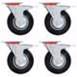 vidaXL 16 pcs Roulettes pivotantes 125 mm