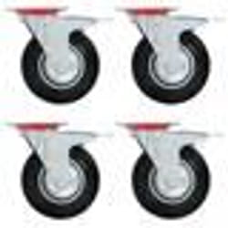 vidaXL 16 pcs Roulettes pivotantes 125 mm