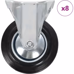 Cet ensemble de 8 roulettes fixes sera l’accessoire idéal pour les petits équipements et les meubles tels que d'établi, de ch ...