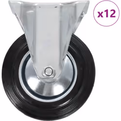 Cet ensemble de 12 roulettes fixes sera l’accessoire idéal pour les petits équipements et les meubles tels que d'établi, de c ...