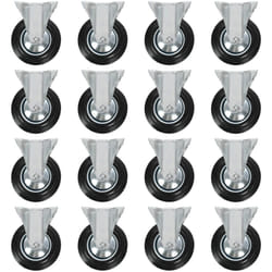 vidaXL 16 pcs Roulettes fixes 160 mm
