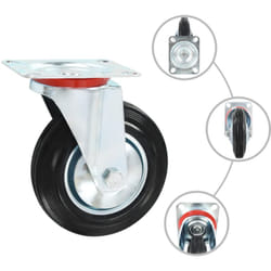 vidaXL 12 pcs Roulettes pivotantes 160 mm