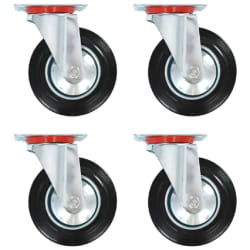 vidaXL16 pcs Roulettes pivotantes 160 mm