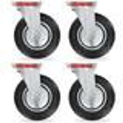 vidaXL 24 pcs Roulettes pivotantes 200 mm