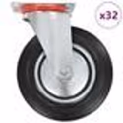 vidaXL 32 pcs Roulettes pivotantes 200 mm