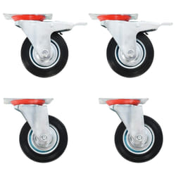 vidaXL 16 pcs Roulettes pivotantes 100 mm
