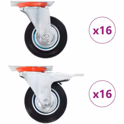Cet ensemble de 32 roulettes pivotantes sera l’accessoire idéal pour les petits équipements et les meubles tels que d'établi, ...