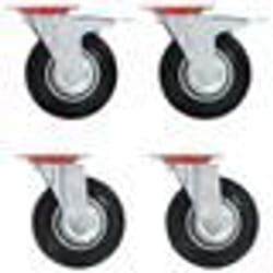vidaXL 24 pcs Roulettes pivotantes 125 mm