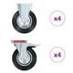 vidaXL 8 pcs Roulettes 200 mm
