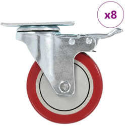 Vidaxl - Roulettes pivotantes 8 pcs 100 mm