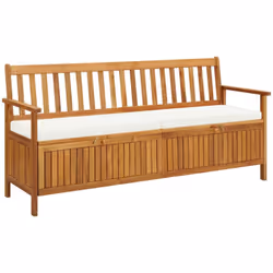 Réduisez l'encombrement de votre intérieur ou de votre décor extérieur avec ce banc de rangement polyvalent en bois ! Ce banc ...