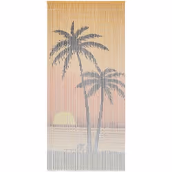 vidaXL Rideau de porte contre insectes Bambou 90 x 200 cm - TU
