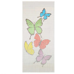 Rideau de porte contre insectes Bambou 90 x 200 cm
