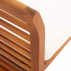 VidaXL 45964 chaise d'extérieur Terrace Siège rembourré Bois d'acacia Marron, Crème - Vue supplémentaire 6