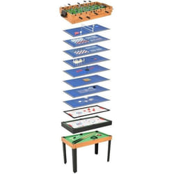 vidaXL Table de jeu multiple 15 en 1 121x61x82 cm Érable