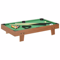 vidaXL Mini table de billard 3 pieds 92x52x19 cm Marron et vert - TU