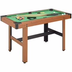 vidaXL Table de billard 4 pieds 122x61x76 cm Marron - TU
