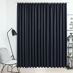 Vidaxl - Rideau occultant avec crochets Anthracite 290x245 cm
