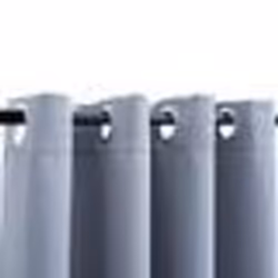 vidaXL Rideaux occultants avec anneaux en métal 2 pcs Gris 140x245 cm - TU